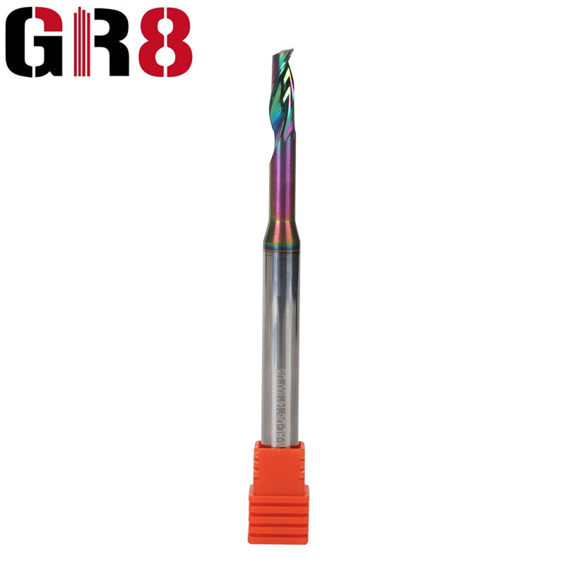 Fresa de topo para processamento de alumínio de 1 flauta