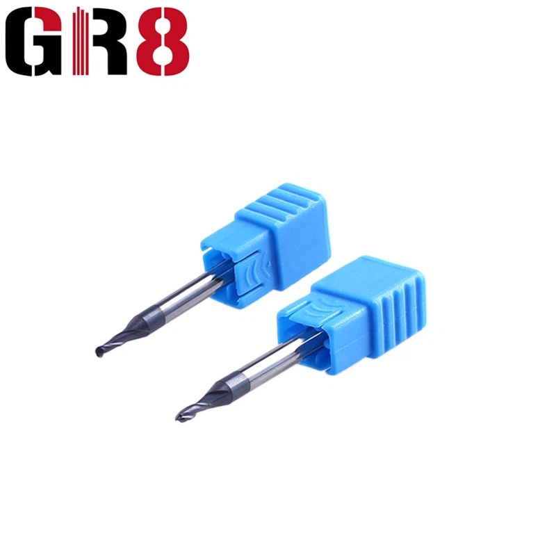 Fresa de topo de microdiâmetro com 2 flautas